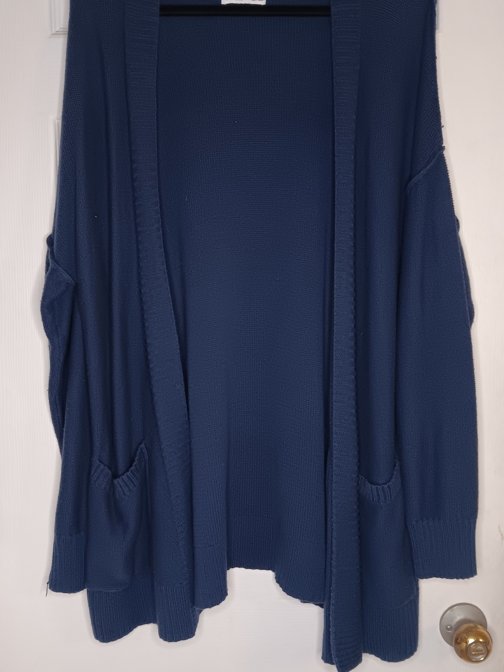 Sonoma Navy Open-Front Cardigan with Pockets